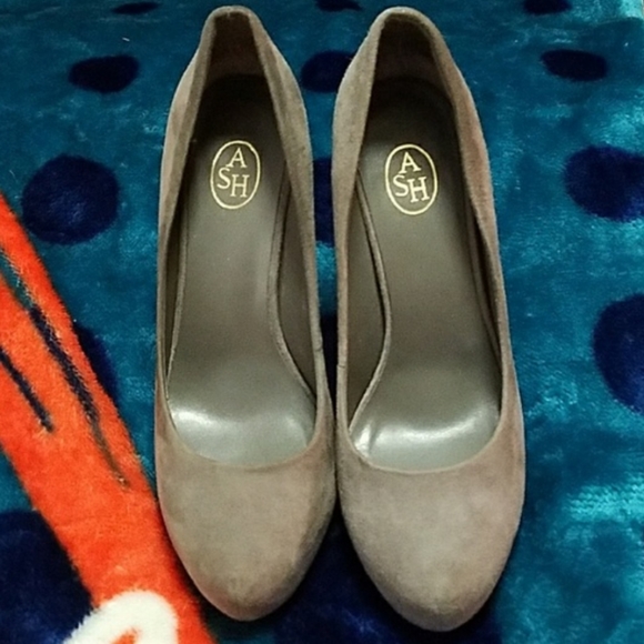 ASH "Eloise" Suede Platform Heels Sz 9 - Picture 2 of 4